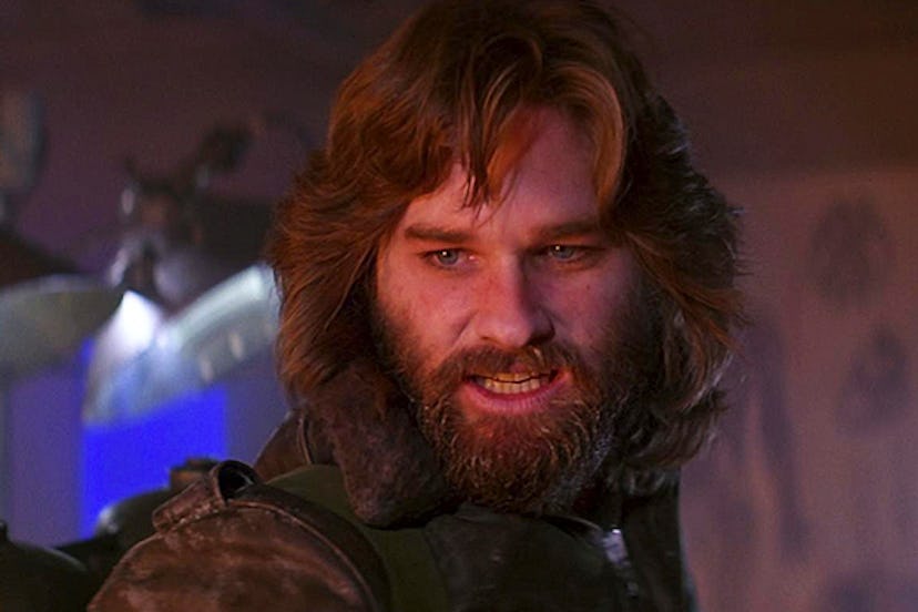 A scene from 'The Thing' with the male lead with an angry facial expression 