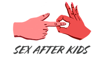 A logo for SEX AFTER KIDS with two illustrated hands