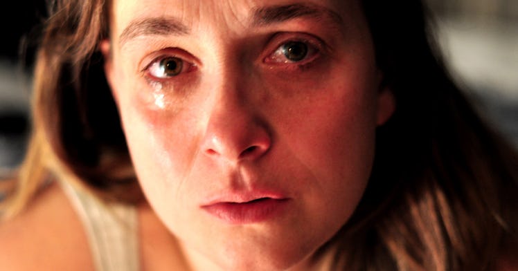 A lady crying and needing an apology