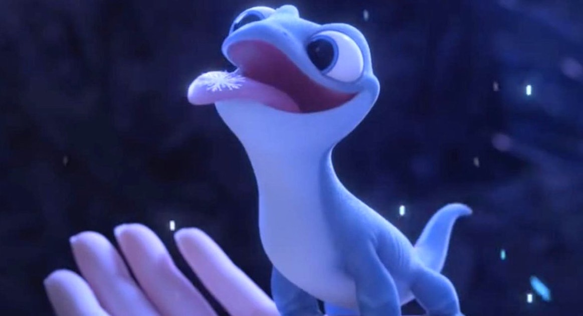 Disney Frozen Cartoon Porn Dog - Lizard From 'Frozen 2' Is a Salamander Named Bruni â€” Fatherly
