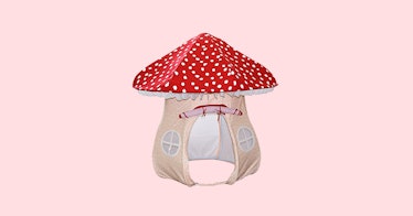 ASWEETS mushroom home cotton canvas play tent