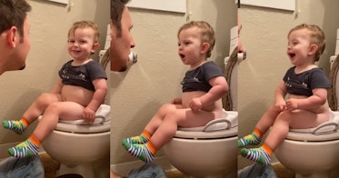 Dad Goes Viral After He Employs Balloons to Potty Train Toddlers (Exclusive)