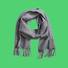 A gray scarf