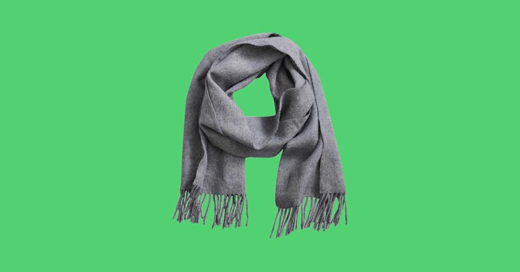 A gray scarf