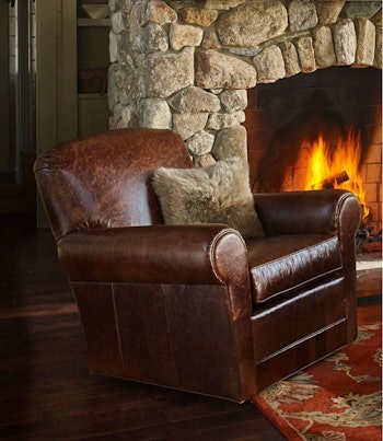 L.L. Bean Leather Lodge Chair