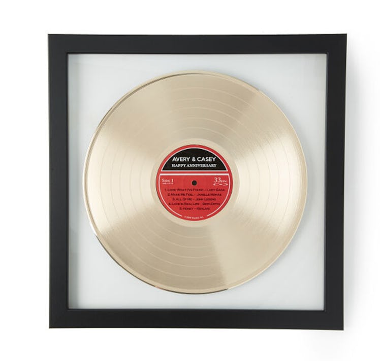 Personalized Metallic LP Record by Uncommon Goods