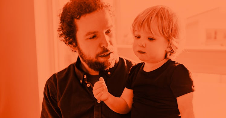A dad talking to his kid, making empty promises
