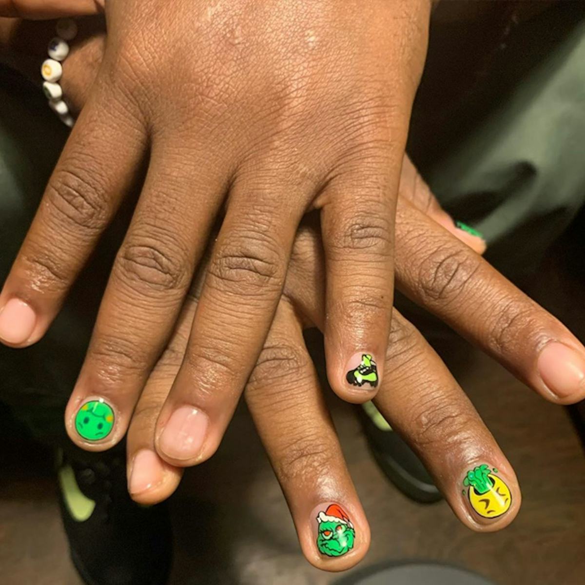 Men Embracing Nail Art with Style