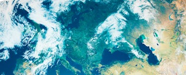 A part of the Earth from the above view
