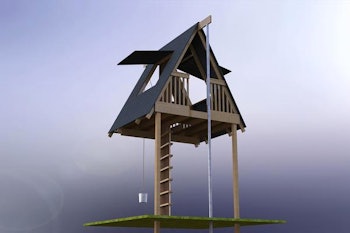 A-Frame Tree House Building Plans and Instructions by MakerWorks LLC