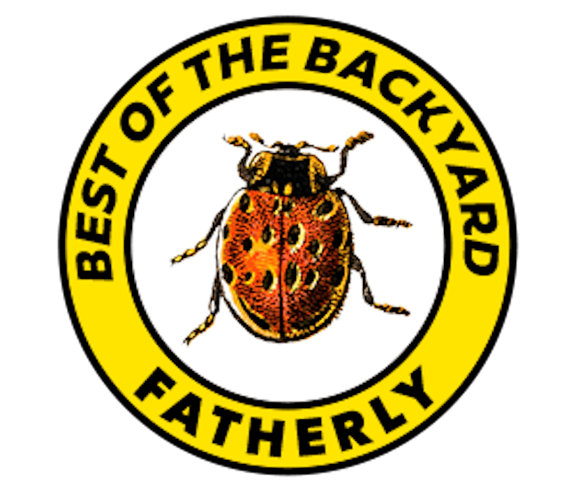 Best of the backyard - Fatherly logo with an anatis ocellata