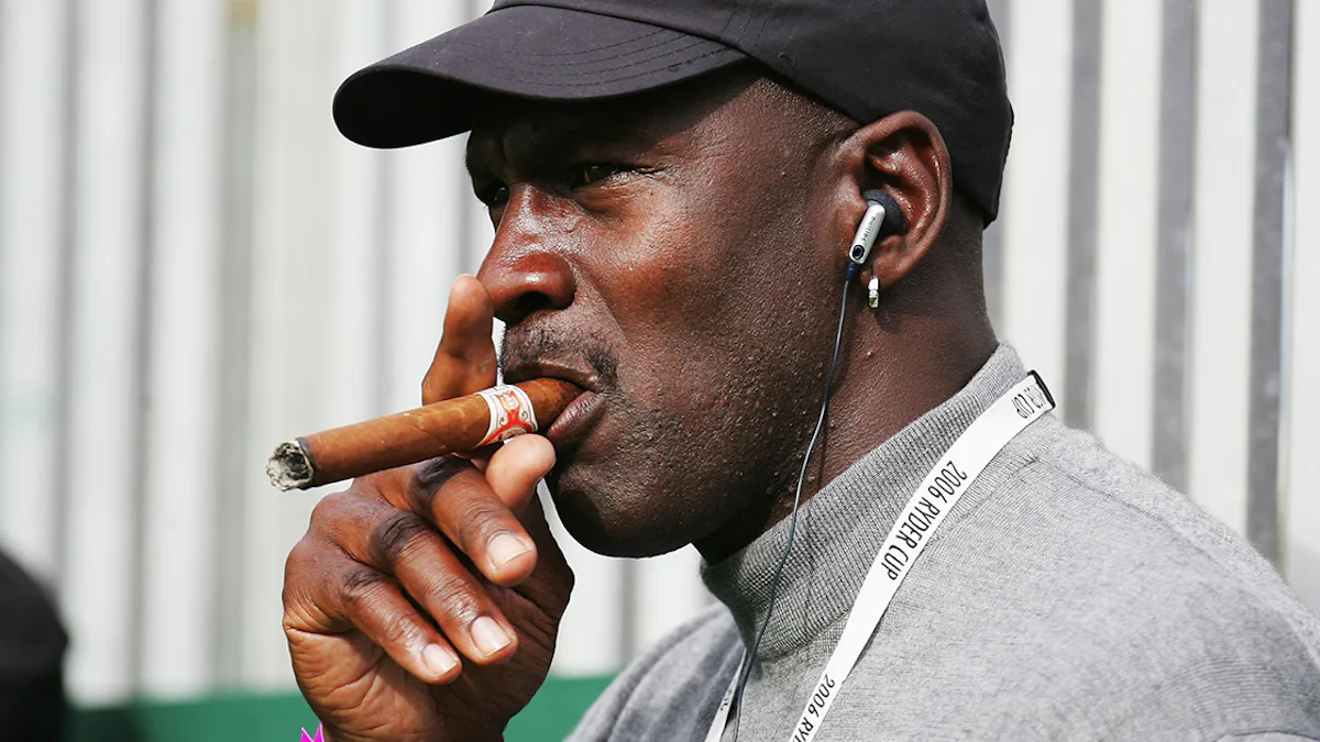 does michael jordan smoke cigarettes Gives Tiger, Donald, Bradley Golf Advice Michael Jordan GQ magazine