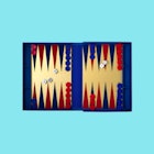 Classic Backgammon v2 Game by Printworks in front of a blue background
