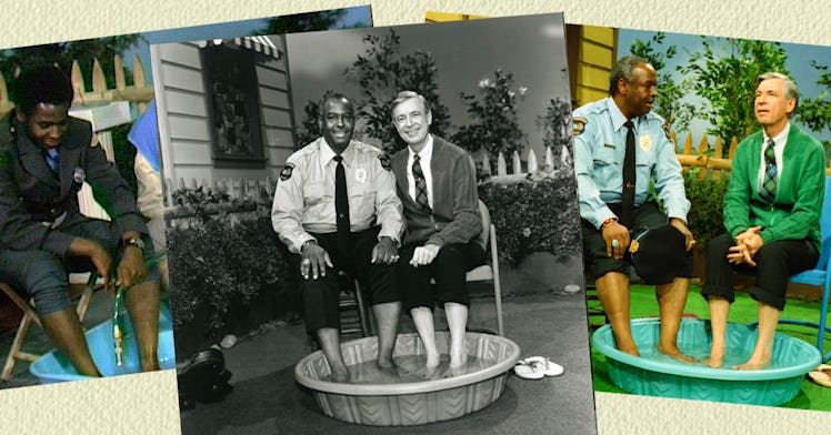 Collage of Francois Clemmons and John Beale on Mister Rogers’ Neighborhood