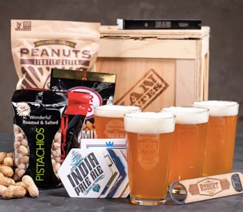 Personalized Barware Crate by Mancrates