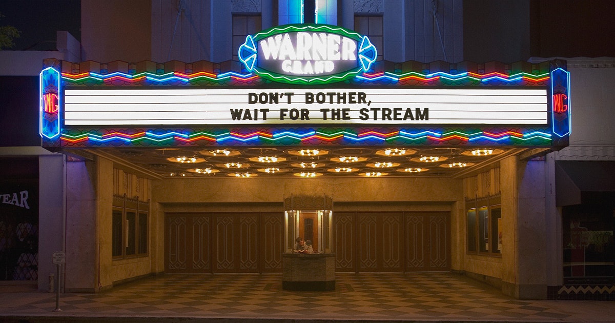 Don't Show New Movies in Theaters. Release Films To Streaming.