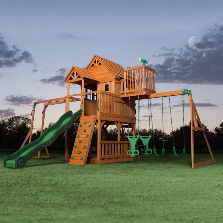 Skyfort II All Cedar Swing Set by Backyard Discovery