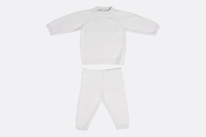 The Neel Cashmere Travel Suit by The House in the Clouds in white
