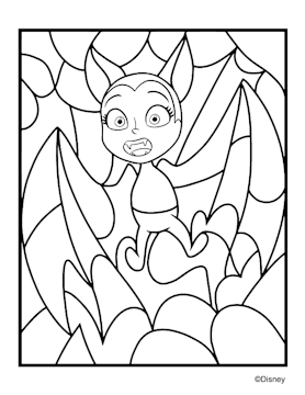 Disney's Vampirina coloring page for kids