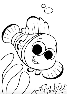 Disney's Finding Nemo coloring page for kids
