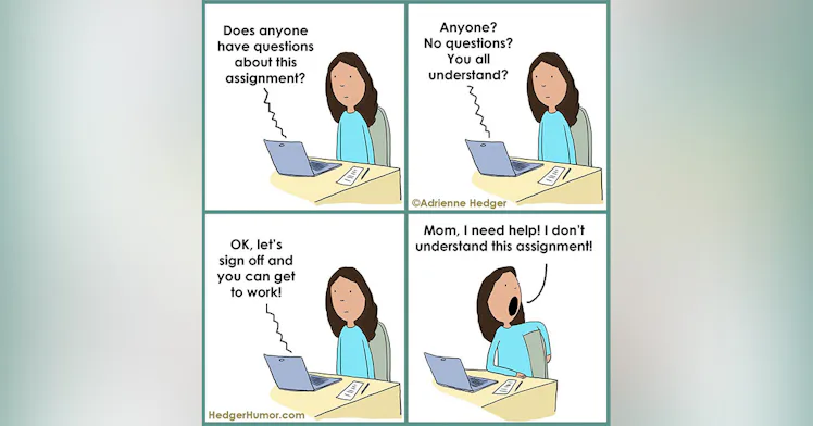 Cartoonist Mom Creates Hilarious Illustrations about Distance Learning