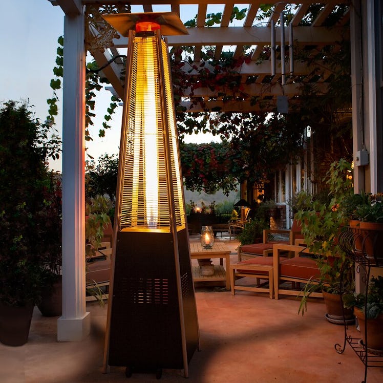 Triplett Quartz Glass Tube Pyramid Propane Patio Heater by Arlmont and Co.