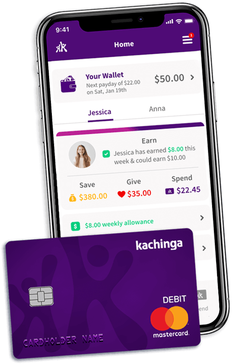 Kachinga Chore and Allowance App for Kids