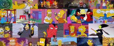 Screenshots from all of the 30 Simpsons Treehouse of Horror Halloween special episodes