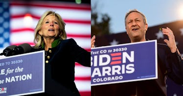 Dr. Jill Biden and Doug Emhoff campaign for Biden-Harris