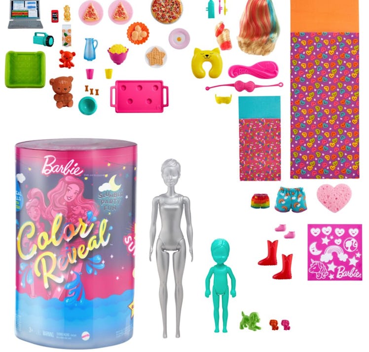 Barbie Color Reveal Slumber Party Fun Set