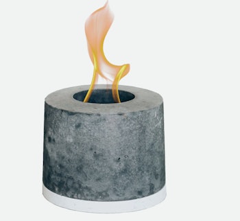 Personal Concrete Fireplace by FLIKR Fire
