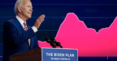 Biden gives a speech about COVID-19
