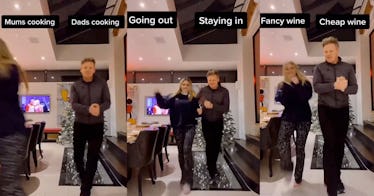 Screenshot of Tilly and Gordon Ramsay dancing