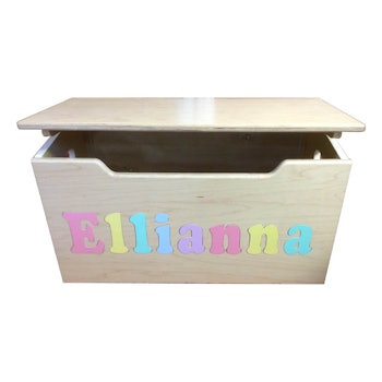 Personalized Maple Toy Box