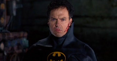 young Michael Keaton as Batman