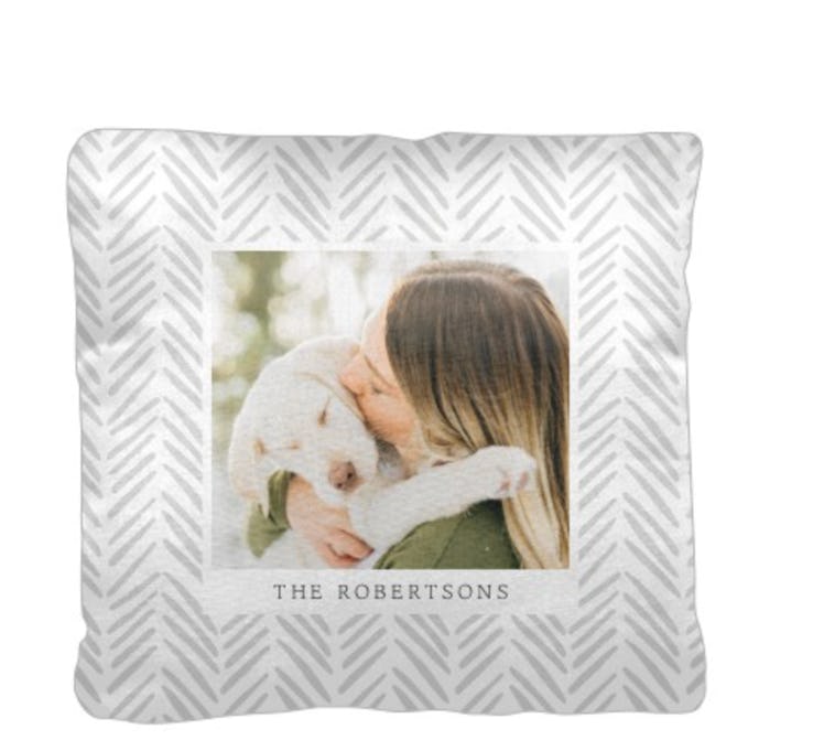 Playful Pattern Frame Custom Pillow by Shutterfly