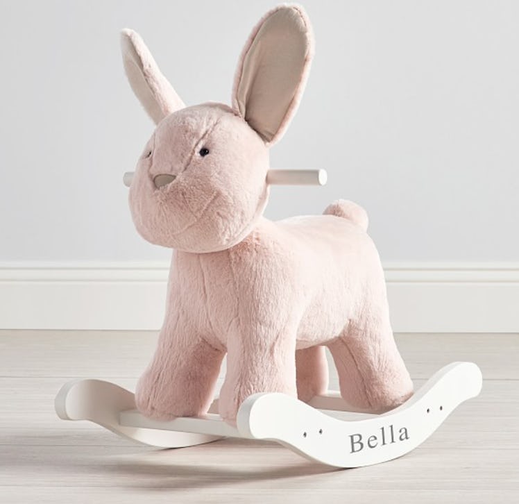 Blush Bunny Plush Nursery Rocker by Pottery Barn Kids