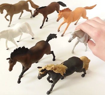 Miniature Horse Figures from Etsy