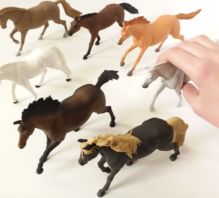 Miniature Horse Figures from Etsy