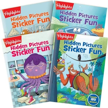 Hidden Pictures Sticker Fun - 4 Book Set