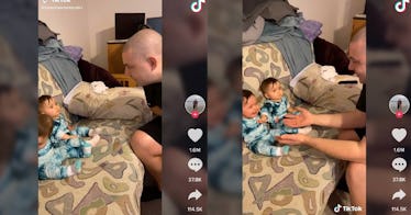 TikTok of dad who shaved his beard and scared his children