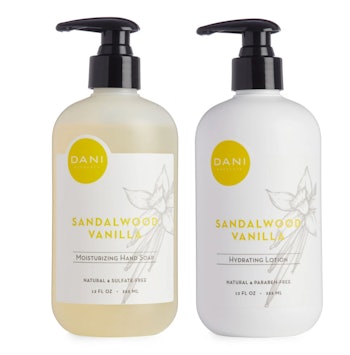 Liquid Hand Soap and Lotion Set in Sandalwood Vanilla by Dani Naturals