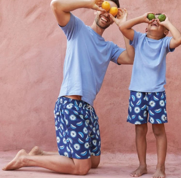 Father and Son Swim Trunks by Tom & Teddy