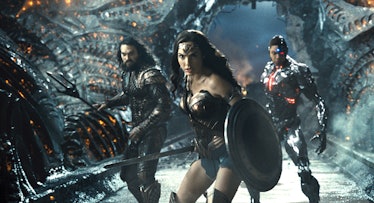 Aquaman, Wonder Woman and Cyborg in the Snyder Cut