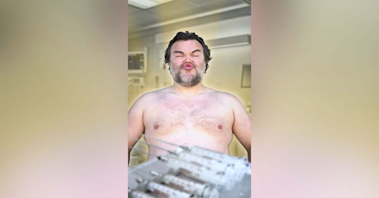 Jack Black unergoes a superhero transformation