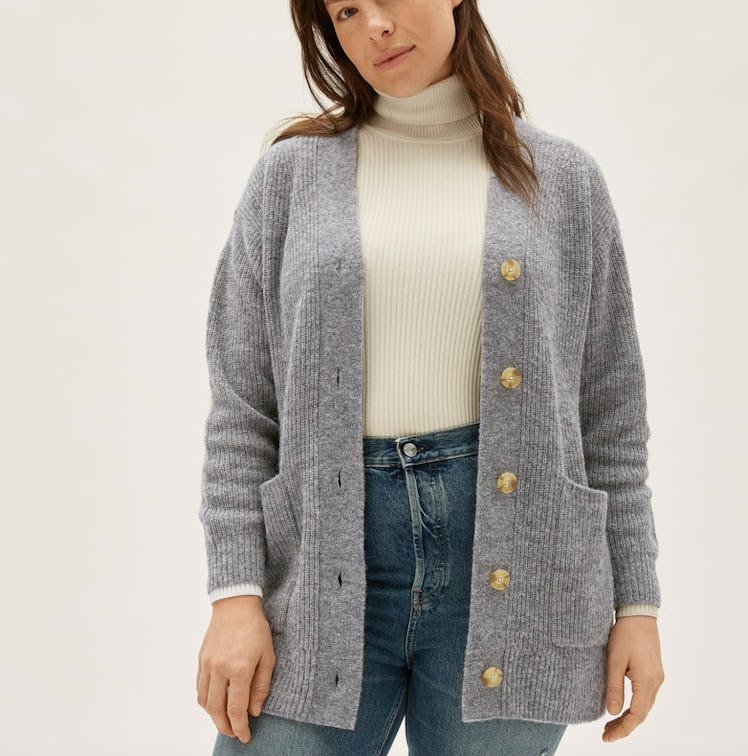 The Oversized Alpaca Cardigan by Everlane