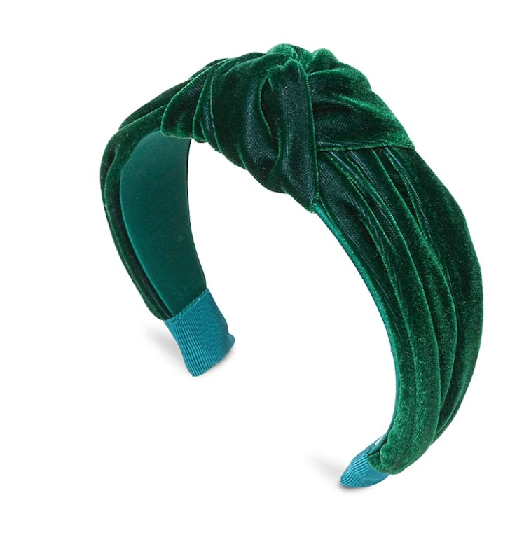 Rachel Knotted Velvet Headband by Jennifer Behr