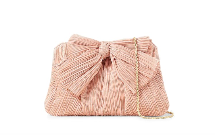 Rayne Knotted Metallic Clutch by Loeffler Randall