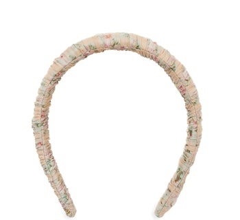Marina Floral Ruched Headband by Loeffler Randall