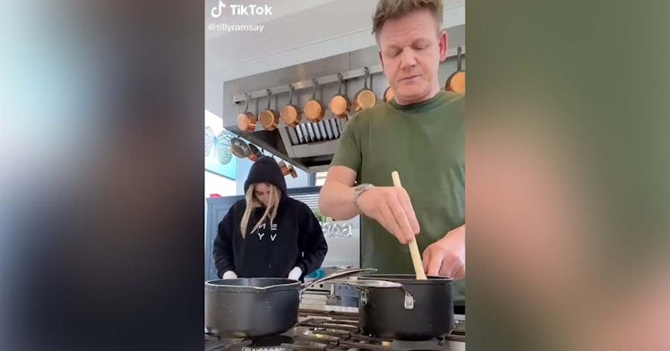 Tilly Ramsay flamed her dad's cooking again